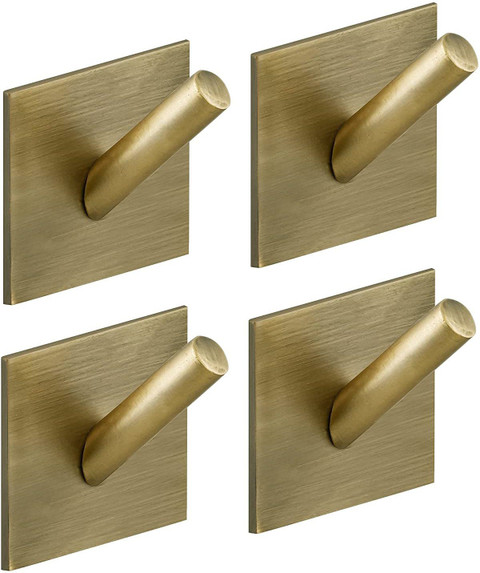 DOCOSS Pack of Steel Self Adhesive Hooks For Clothes Heavy Duty Stick  Hooks No Drill Wall Hooks Sticker Hanger Hooks For Wall Cloth Hanger Nail  Free - Main Image