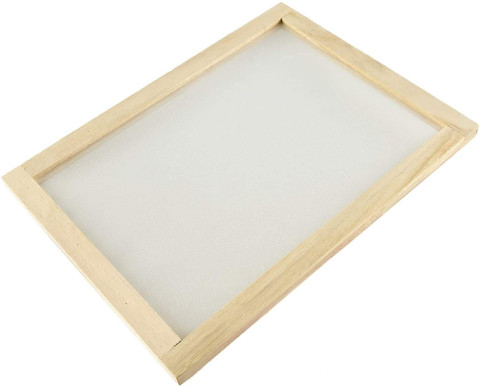 crm Screen Printing Frame With Mesh Wooden A4 Size (10x12 Inch)