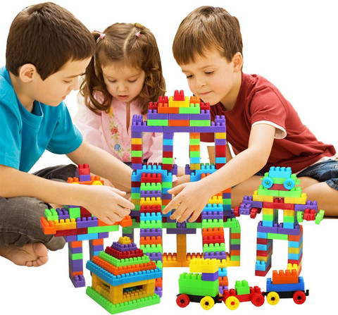 AEXONIZ TOYS 200 Pieces Building Blocks for Kids with Wheel Age 3+