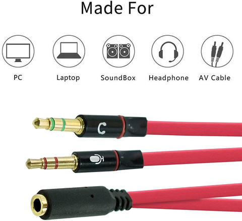 IKIS TV-out Cable CTIA Jack Headset Adapter Mic and Audio