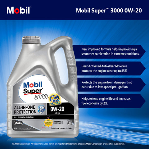 MOBIL Super 3000 0W-20 Synthetic Full-Synthetic Engine Oil Price