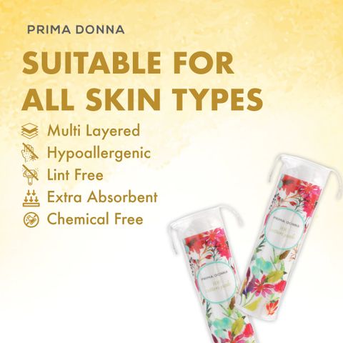 Prima Donna 300 Round Facial Cotton pads, Made from 100% Pure Cotton, Chemical Free. Best for Applying & Removing Makeup, Cleaning Skin (300 Units) - Image 7