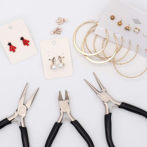 Jewelry Pliers, Shynek 3pcs Jewelry Making Pliers Tools With Needle Nose Pliers/Chain Nose Pliers, Round Nose Pliers And Wire Cutter For Jewelry Repair, Wire Wrapping, Crafts, Jewelry Making Supplies