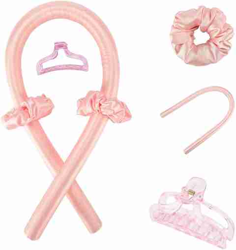 maycreate Heatless Curling Rod Headband,No Heat Curls Silk Ribbon