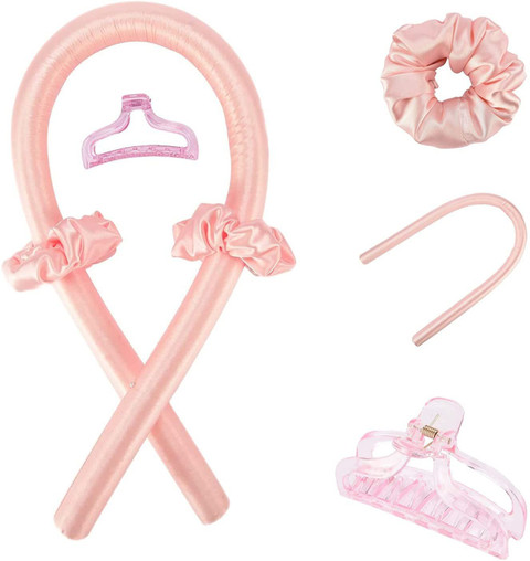 maycreate Heatless Curling Rod Headband,No Heat Curls Silk Ribbon