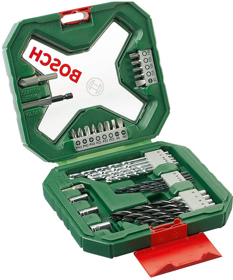 BOSCH 34 pcs Drill Screwdriver Bit Set Model X 34 TI Kit Price