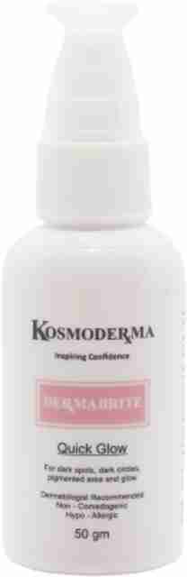 kosmoderma DermaBrite Cream-A MUST HAVE CREAM FOR INSTANT GLOWING SKIN Rich  in antioxidants & contains Glutathione,Vitamin C & E,Soothing with  anti-inflammatory effects, Hydrates the skin,Treat pigmentation and Marks-F  or All Skin Types,50