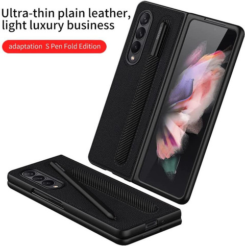 Back Cover Z Fold Pouch BROWN Checks Luxury Case Samsung Z Fold