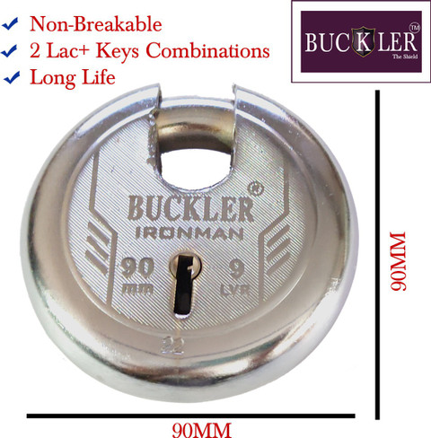 小物 Ki BUCKLER Round Shutter Lock 90MM Pack of 2 Padlock - Buy BUCKLER