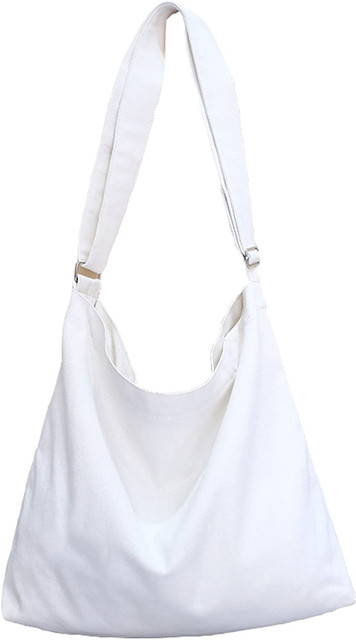 Lify Canvas Hobo Bag-White Shoulder Bag Shoulder Bag
