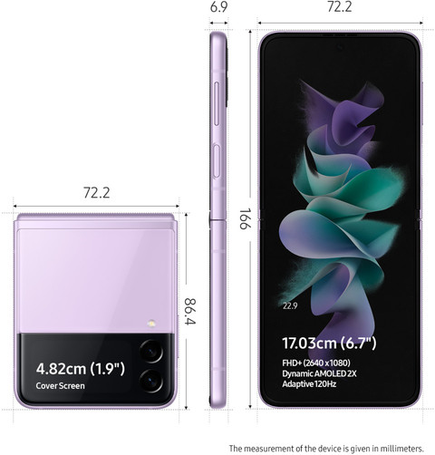 Galaxy Z Flip3 5G (SM-F711N) 256GB ラベンダー Samsung Galaxy Z Flip3 5G ( 128 GB Storage, 8 GB RAM