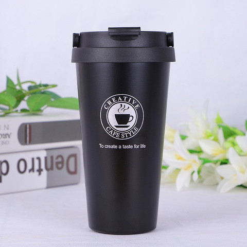 JMALL ™Insulated Coffee Travel Cup, with Screw On Lid, Spill-Proof