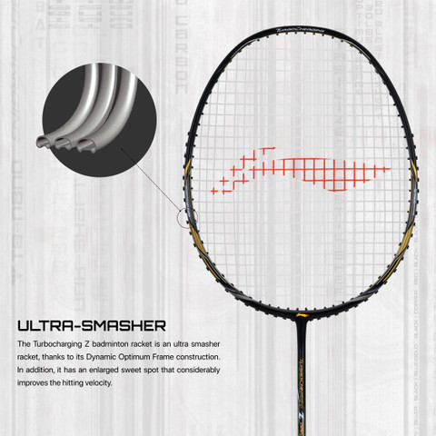 LI-NING Turbo Charging Z Drive Carbon Black, Gold Strung