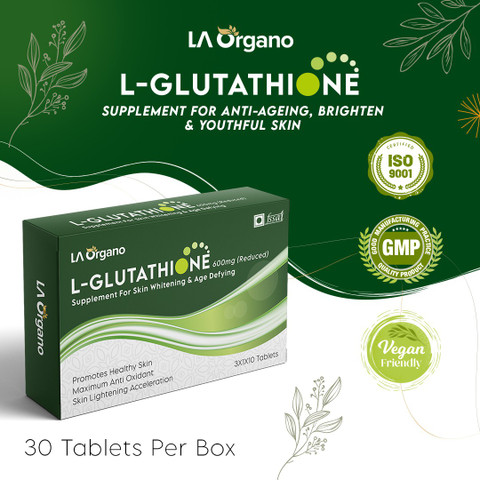 LA Organo L-Glutathione 600mg Reduced with Vitamin C Supplement for Skin Whitening Pack of 5 Price in India - Buy LA Organo L-Glutathione 600mg Reduced with Vitamin C Supplement for Skin Whitening LA Organo L-Glutathione 600mg Reduced with Vitamin C Supplement for Skin Whitening Pack of 5 Price in India - Buy LA Organo L-Glutathione 600mg Reduced with Vitamin C Supplement for Skin Whitening