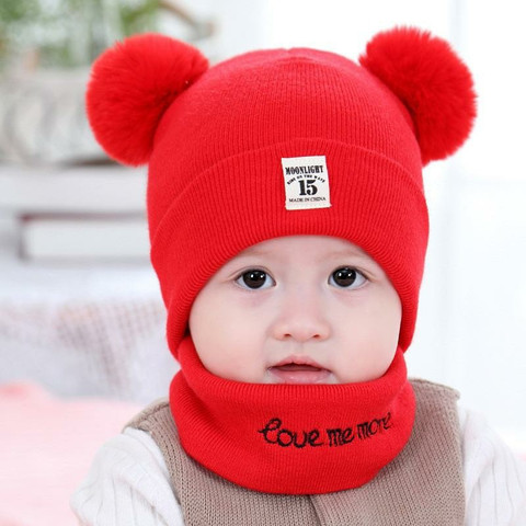 Highever Kids Unisex Beanie neck warmer Set fit for month