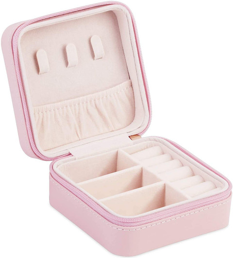 HSR Small Travel Jewelry Box for Rings Earrings Best Gifts Choice for Girls  Women Necklace Able to keep jewellery, earings and rings Vanity Box