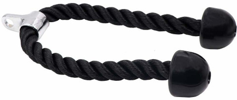 Black Mountain Heavy Duty Triceps Rope 27 Inch Rope Length Nylon