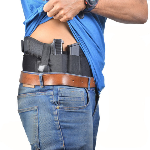 GunAlly Belly Band Holster for Concealed Carry Hidden Carry Gun