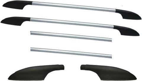 Shopone Drill free Roof Rails UNIVERSAL CAR ROOF RAIL SILVER Car ...
