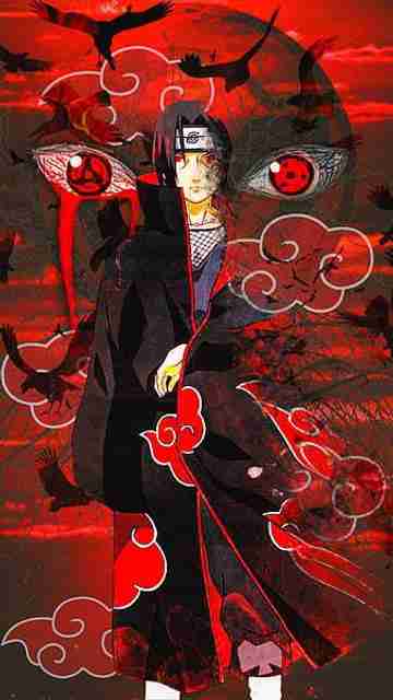 Itachi Uchiha Akatsuki Mangakyou Mangakyou Sharingan Naruto Sasuke Sasuke  Uchira Sharin Matte Finish Poster Paper Print