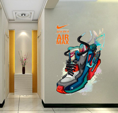 Divine studio 71 cm Beautiful decorative wall nike shoes - Main Image