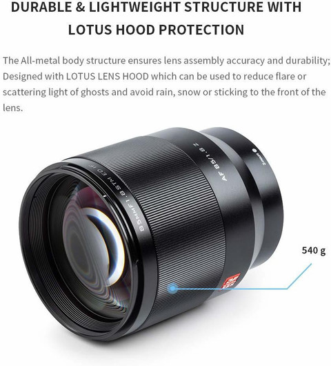 viltrox AF 85mm F1.8 STM (Z-Mount) Wide-angle Zoom Lens - viltrox