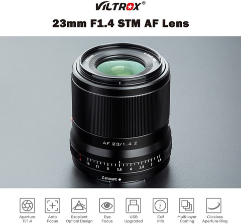 viltrox 23mm F1.4 Auto Focus Wide-Angle , Compatible with