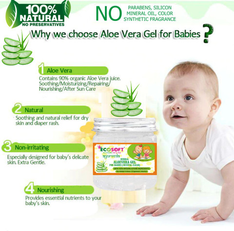 ECOSOFT Powerful Benefits of Aloe Vera Gel for Babies, when it comes to  treating babies, we want to offer our little ones the best products. Of  course, it is always a priority