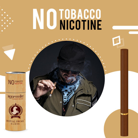 ROYAL SWAG Herbal Clove Cigarettes King Size Smoke Sticks Flavoured  Nicotine Free King Size Smoking Cessations Price in India