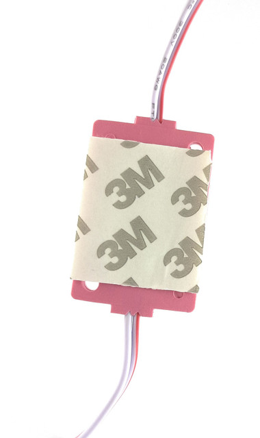 SAMAES 5 Pics 2.4 Watt 12 Volt DC PINK Color Coin Led Light