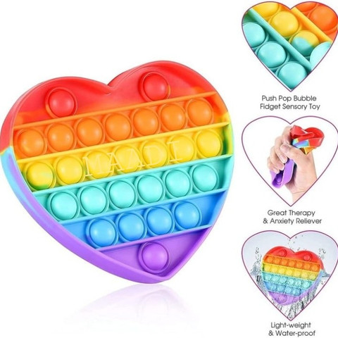 Maadi POPit Fidget Toys, Push Pop Bubble Fidget Sensory Toy,Autism Special  Needs Silicone Stress Relief Toy,Great Fidget Toy Sensory Toys Novelty