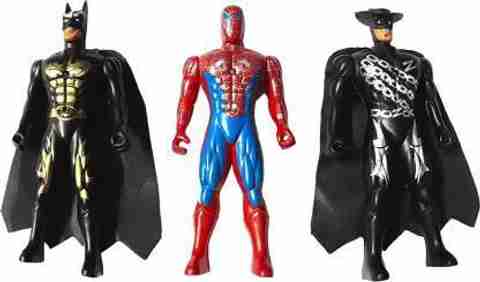SPIDER-MAN BATMAN フィギュア 最終価格 3-batman-spiderman-zorro-