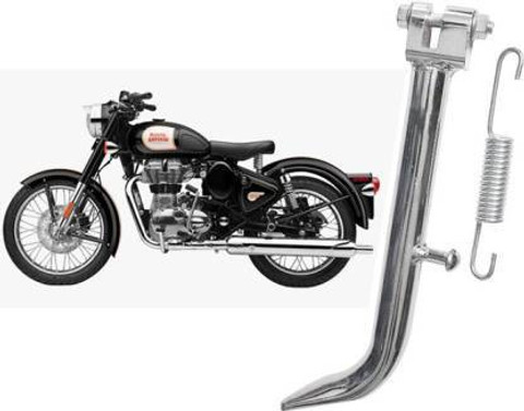 KOHLI BULLET ACCESSORIES Heavy Duty Stainless Steel Side Stand for Royal  Enfield Bullet Classic Electra and Standard 350cc and 500cc Motorcycles