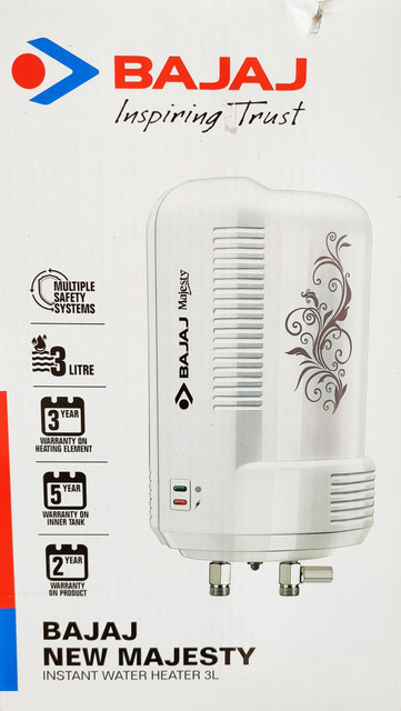 BAJAJ Majsty L Instant Water Geyser Price in India Buy BAJAJ