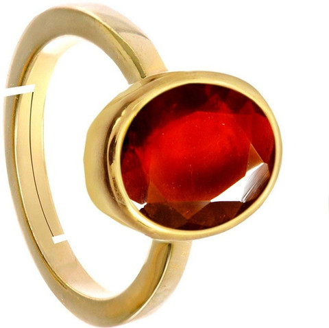 Jewelryonclick Ratti Stone Ring Oval Shape Faceted Cut Adjustable in  Size 16 To 30 Stone Gold Plated Ring
