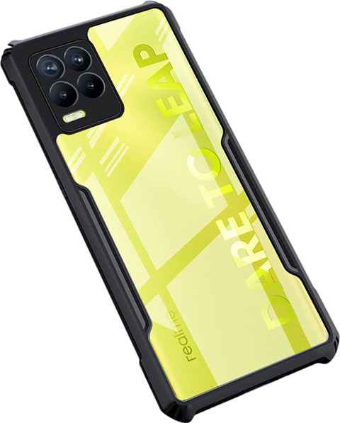 Creativo Back Cover for Realme Pro, Realme 4G (Black, Transparent  Camera Bump Protector)