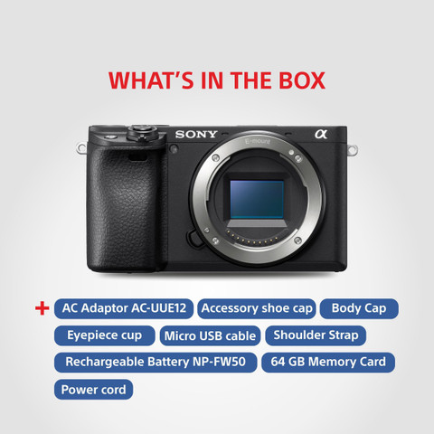 SONY Alpha 6400 Mirrorless Camera Body Only Price in India - Buy