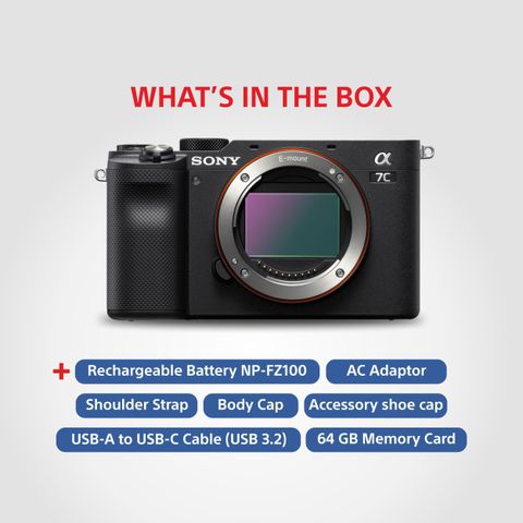 SONY Alpha ILCE-7C Full Frame Mirrorless Camera Body Featuring Eye AF ...