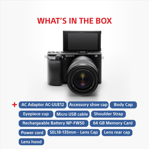 SONY Alpha ILCE-6400M APS-C Mirrorless Camera with 18-135 mm Zoom
