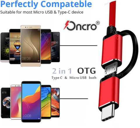 ONCRO USB Type C Cable A m 2in otg pendrive to mobile