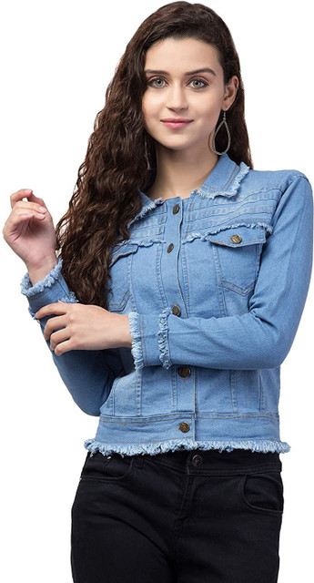 Shiva Trends Full Sleeve Solid Women Denim Jacket Buy Shiva