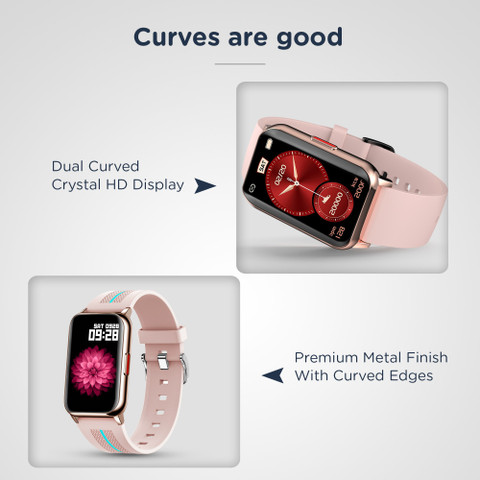 Pebble Unisex Curved Screen Smartwatch with Female Cycle