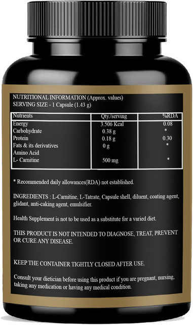 Healthy By Nature L Carnitine L Tartrate