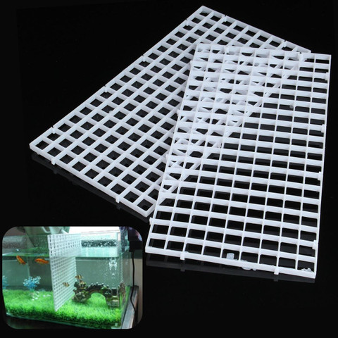 OIIKI 4 PCS Egg Crate for Aquarium, Fish Tank Bottom Isolation