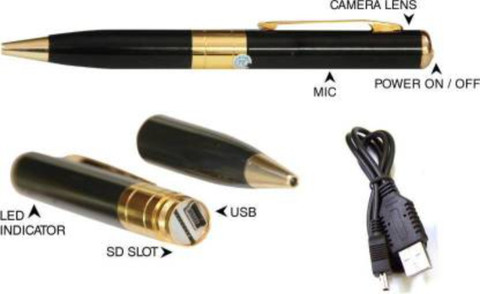 SATTOBISION Spy Pen Camera Without Memory Card Audio Video - Main Image