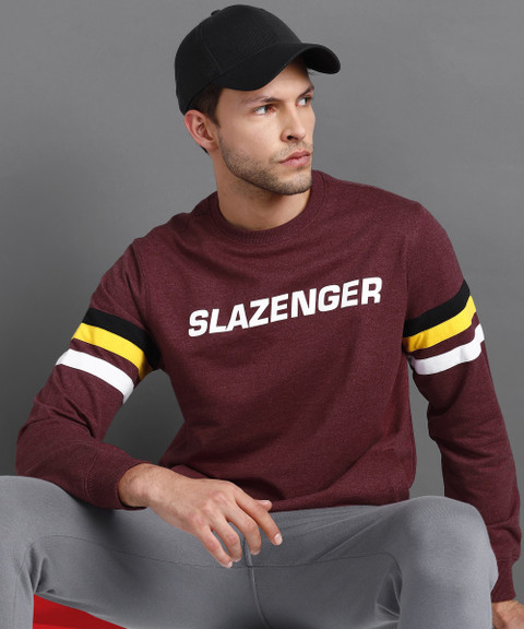 SLAZENGER Full Sleeve Printed Men Sweatshirt Buy SLAZENGER Full