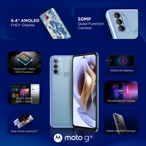 MOTOROLA g31 (64 GB Storage, 4 GB RAM) Online at Best Price On