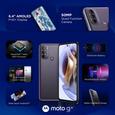 MOTOROLA g31 (64 GB Storage, 4 GB RAM) Online at Best Price On