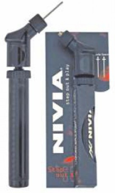 Nivia Double Action Ballpumpe – Mit Nadel, Für Fußball, Basketball, Volleyball – Aus Edelstahl