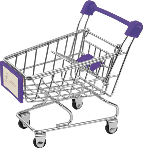 Spillbox Mini Supermarket Shopping Cart Trolley Mini Cart Baby Toy Trolley,  Wonderful Gift and Toy for Children -Purple